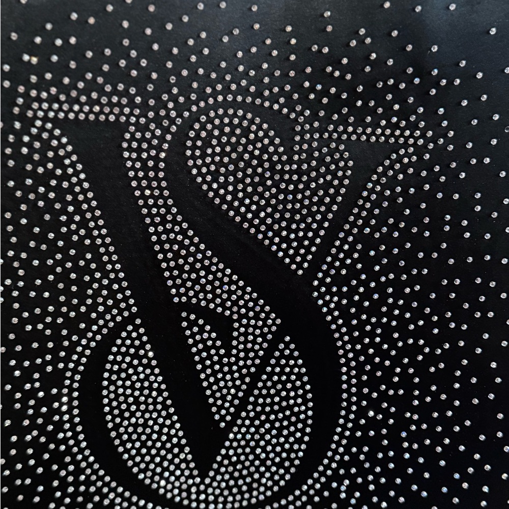Victoria's Secret Black Tote Bag Large with Starry Design; NWT